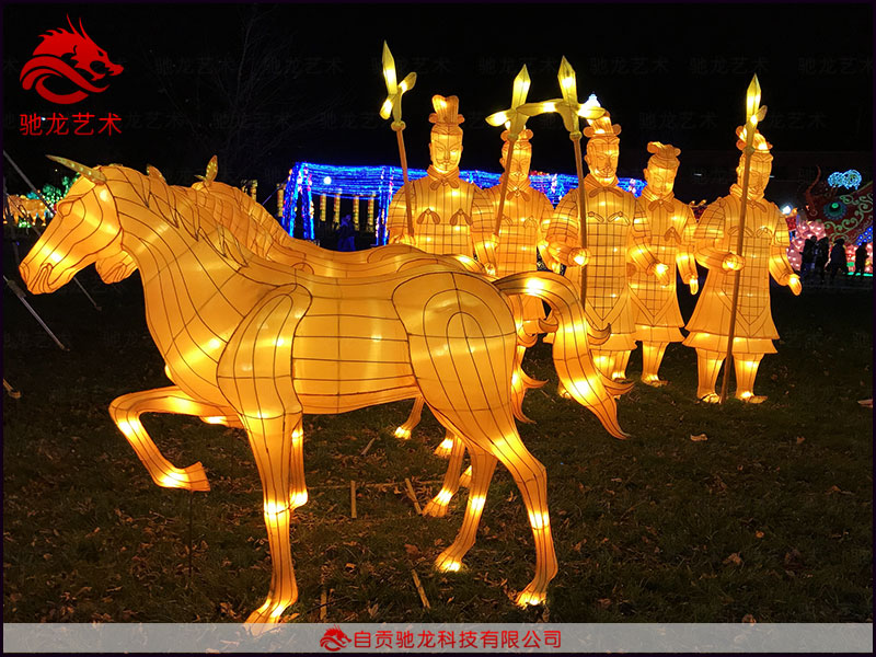 燈展公司定製兵馬俑彩燈