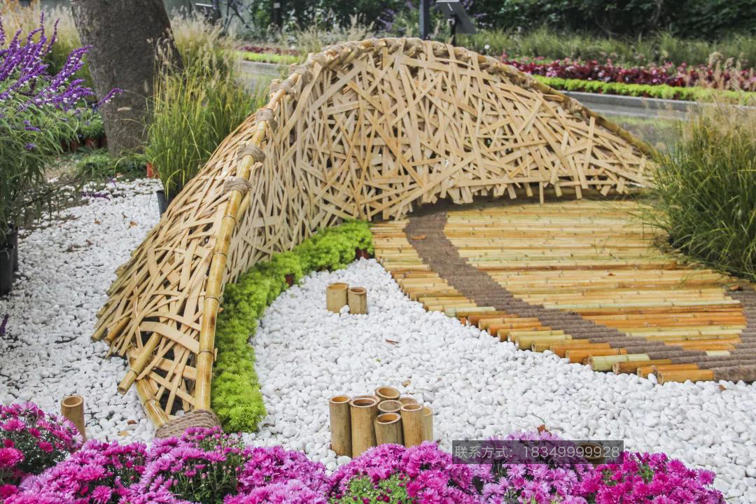 大型竹編工藝品裝置定製