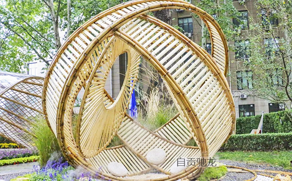 竹編藝術造型美陳裝置